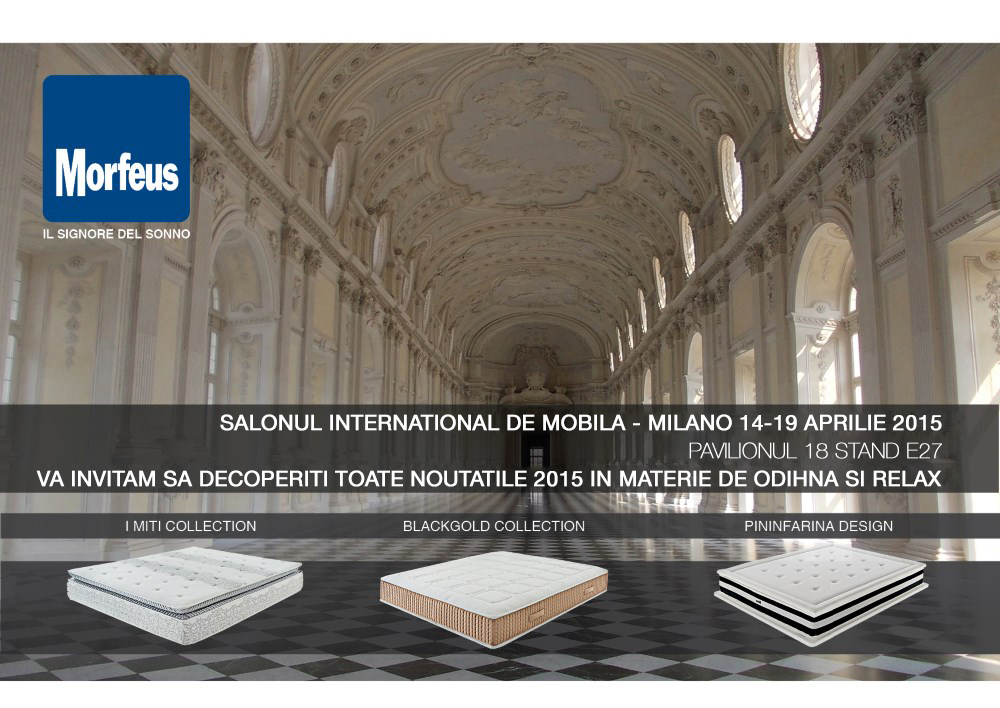 Invitatie Morfeus Salonul International de Mobila Milano